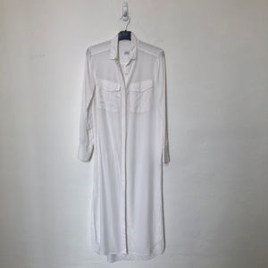 White Button Down Dress